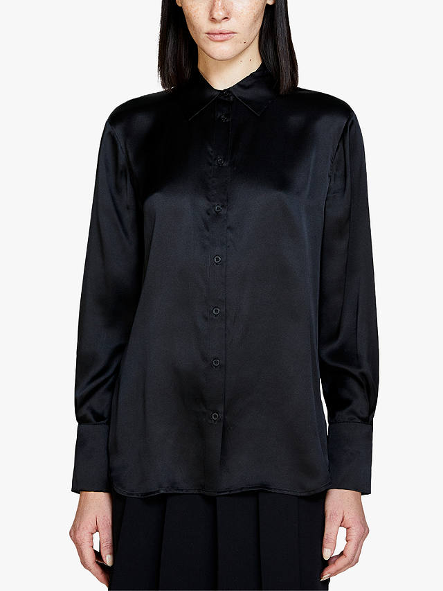 SISLEY Silk Shirt, Black