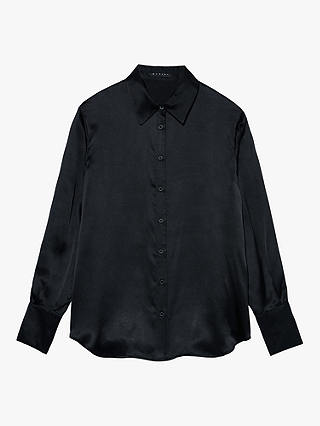 SISLEY Silk Shirt, Black