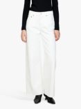 SISLEY Low Waist Wide Fit Jeans, White