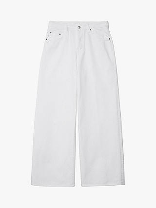 SISLEY Low Waist Wide Fit Jeans, White
