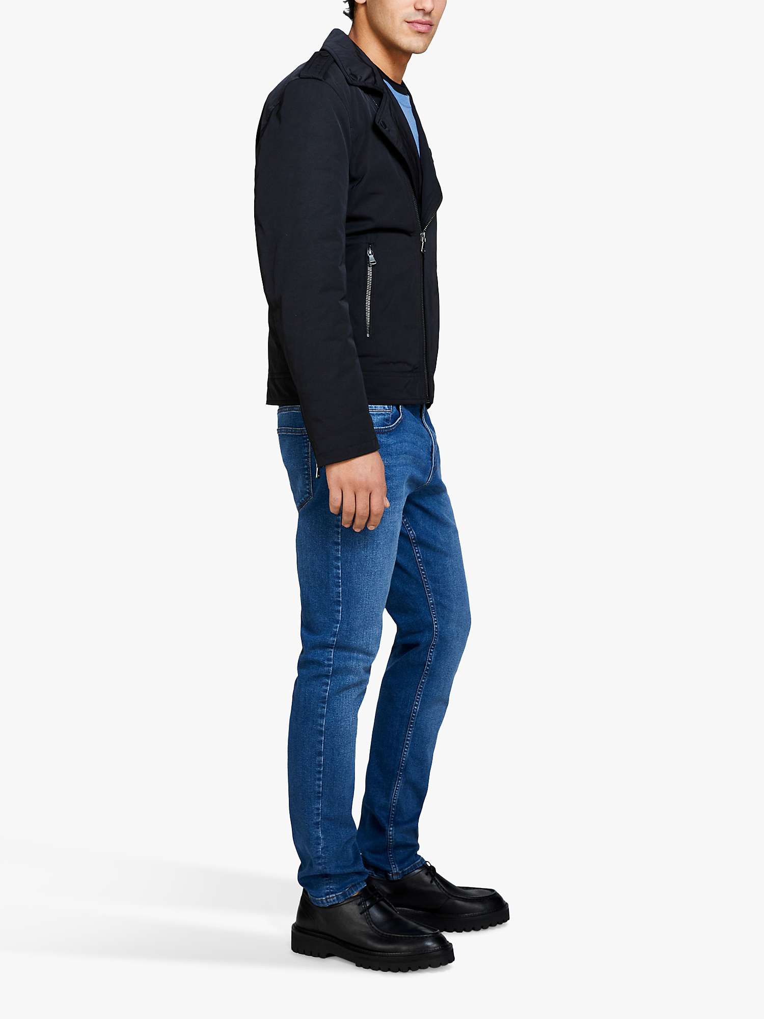 Buy SISLEY Boston Slim Fit Jeans, Blue Online at johnlewis.com