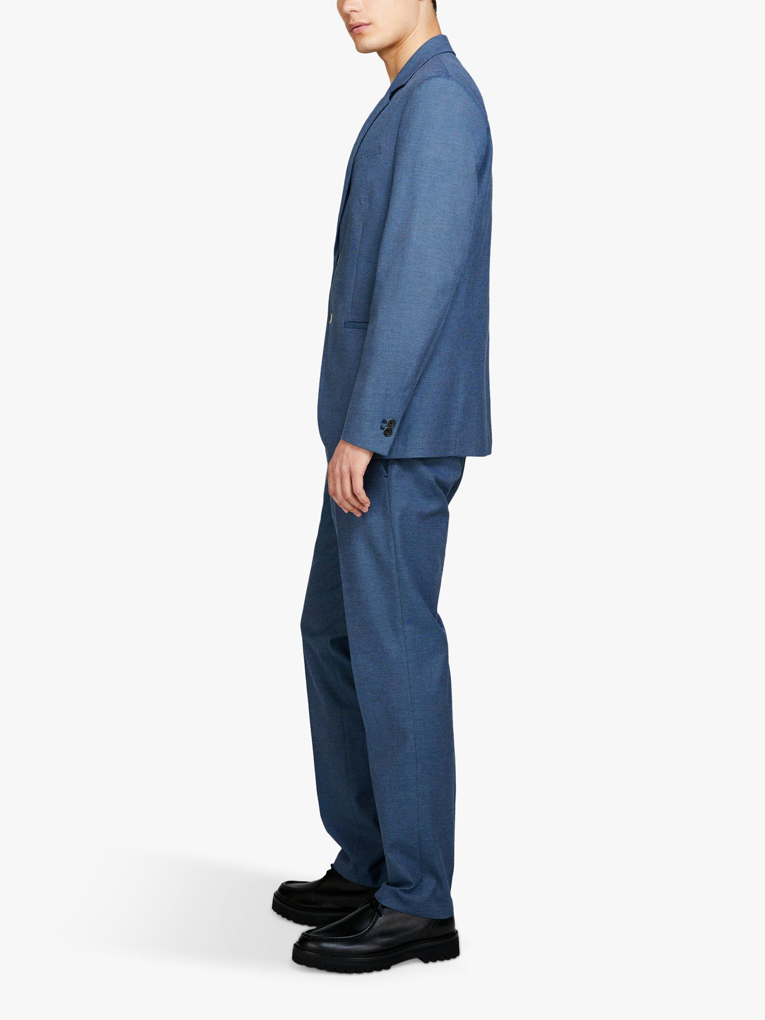 SISLEY Formal Slim Comfort Fit Blazer, Blue, 54