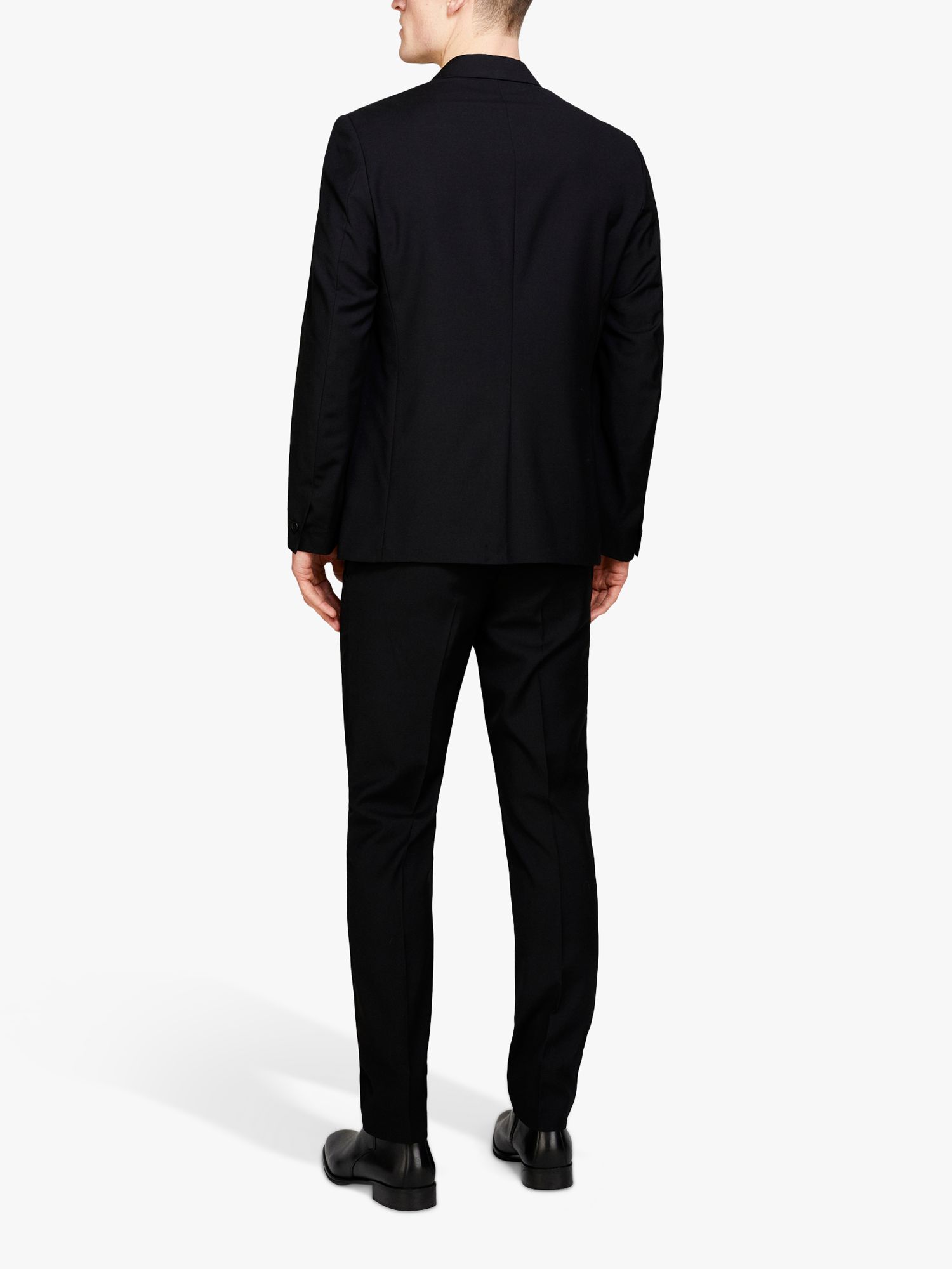 SISLEY Slim Fit Comfort Suit Jacket, Black, 46