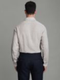 Reiss Ruban Regular Fit Linen Shirt, Stone