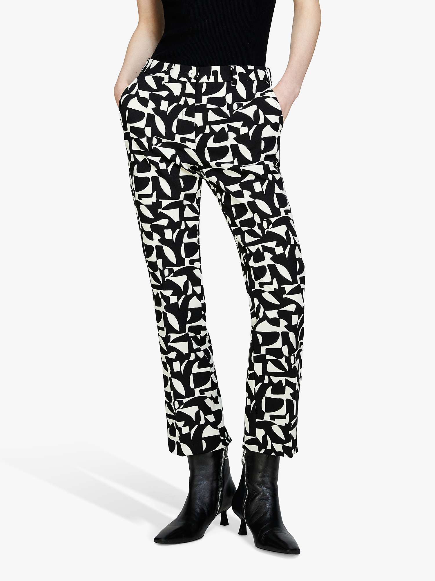 Buy SISLEY Crepe Cigarette Trousers, Multi Online at johnlewis.com