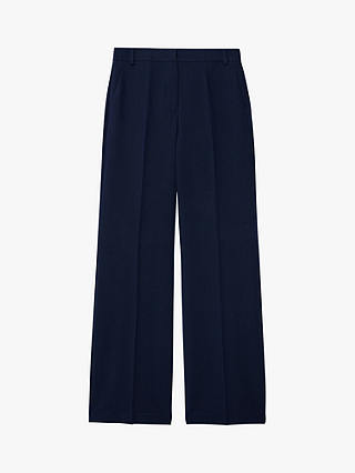 SISLEY Flare Fit Stretch Trousers, Blue