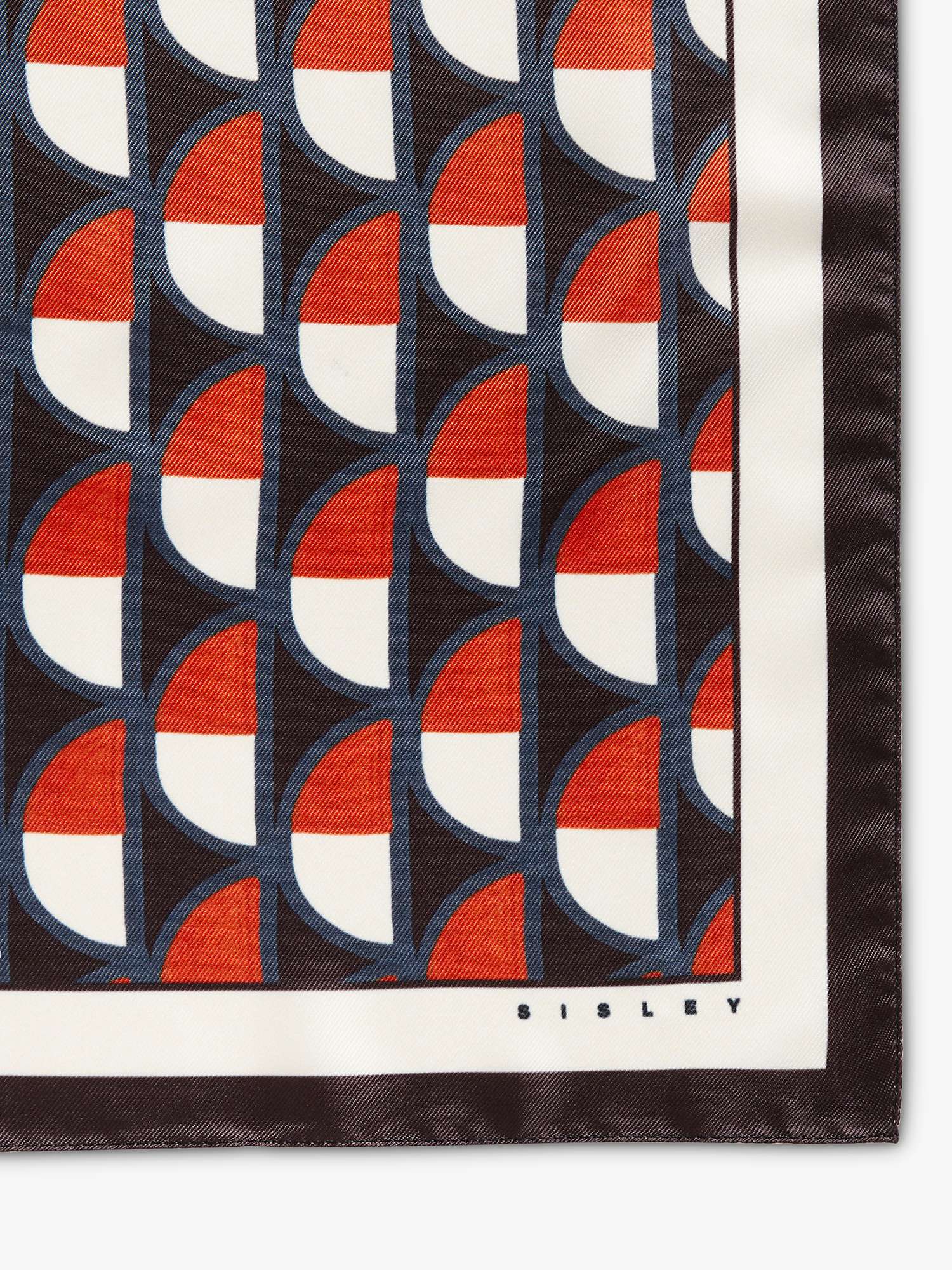 Buy SISLEY Printed Twill Square Scarf, Multicolor Online at johnlewis.com