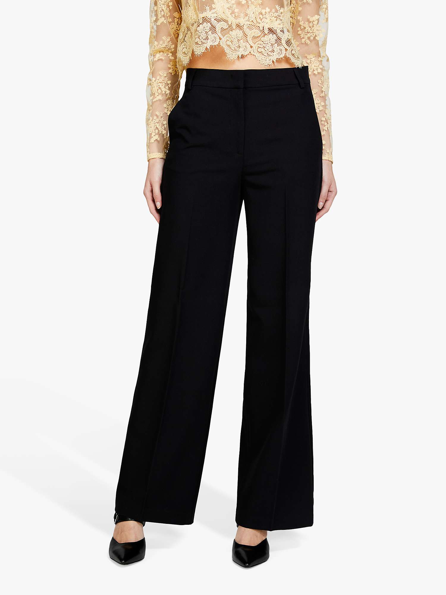 Buy SISLEY Flare Fit Stretch Trousers Online at johnlewis.com