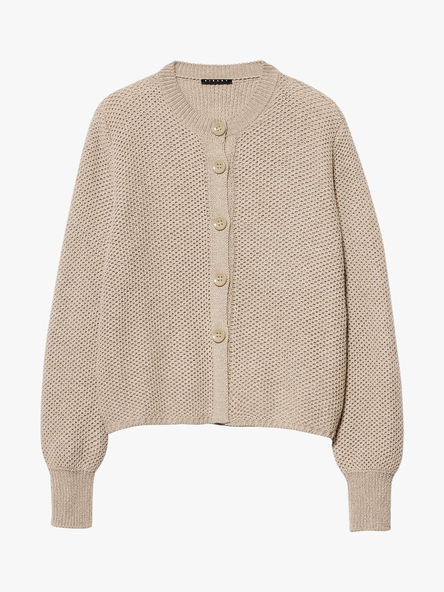 Buy Sisley Honey Comb Buttoned Cardigan Online at johnlewis.com