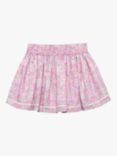 Trotters Kids' Peppa Pig Meadow Liberty Print Bow Skirt, Pink