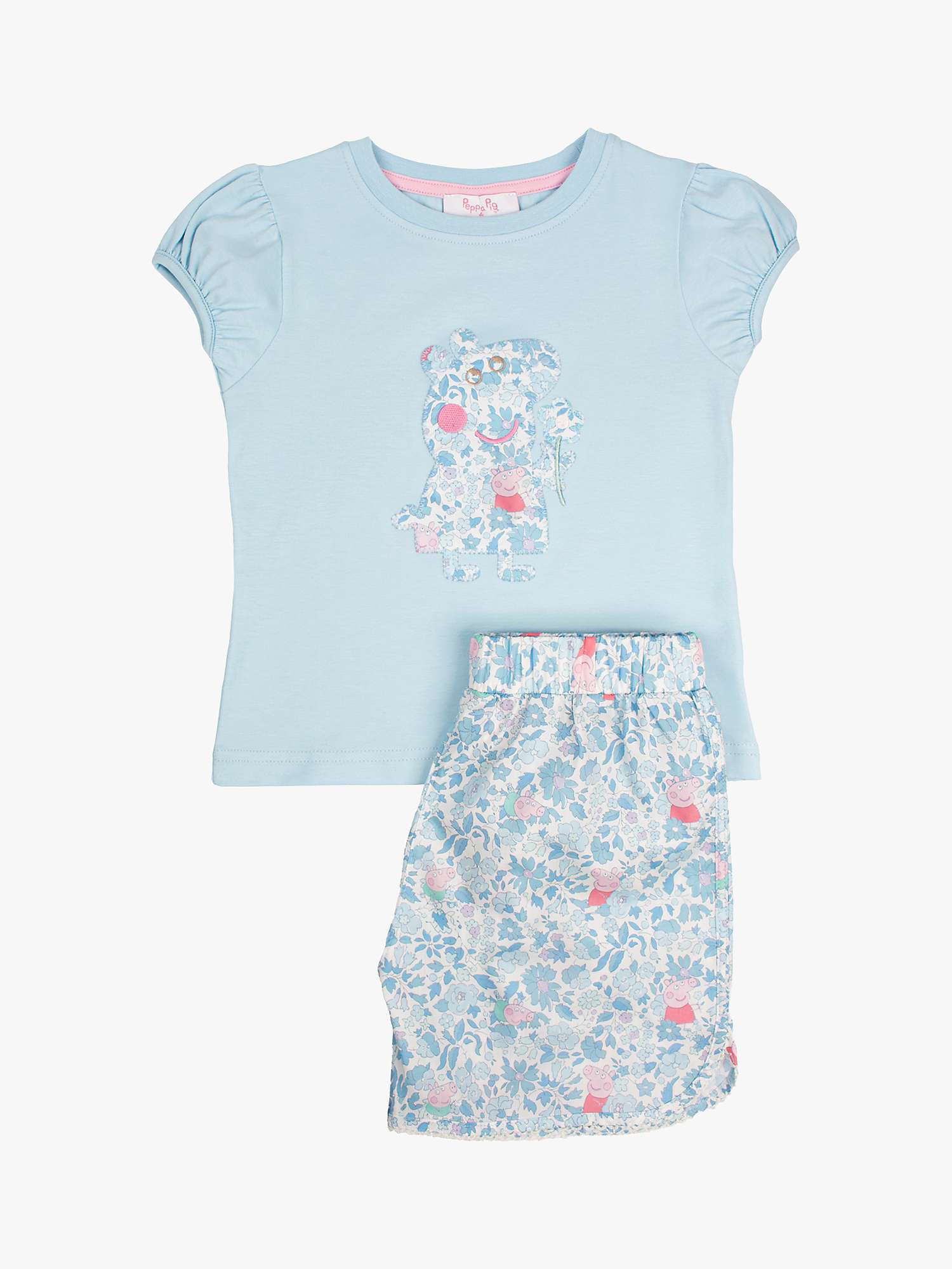 Buy Trotters Kids' Peppa Pig Applique Shorts Pyjamas Online at johnlewis.com