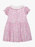 Trotters Kids' Peppa Meadow Liberty Print Collar Dress, Pink/Multi