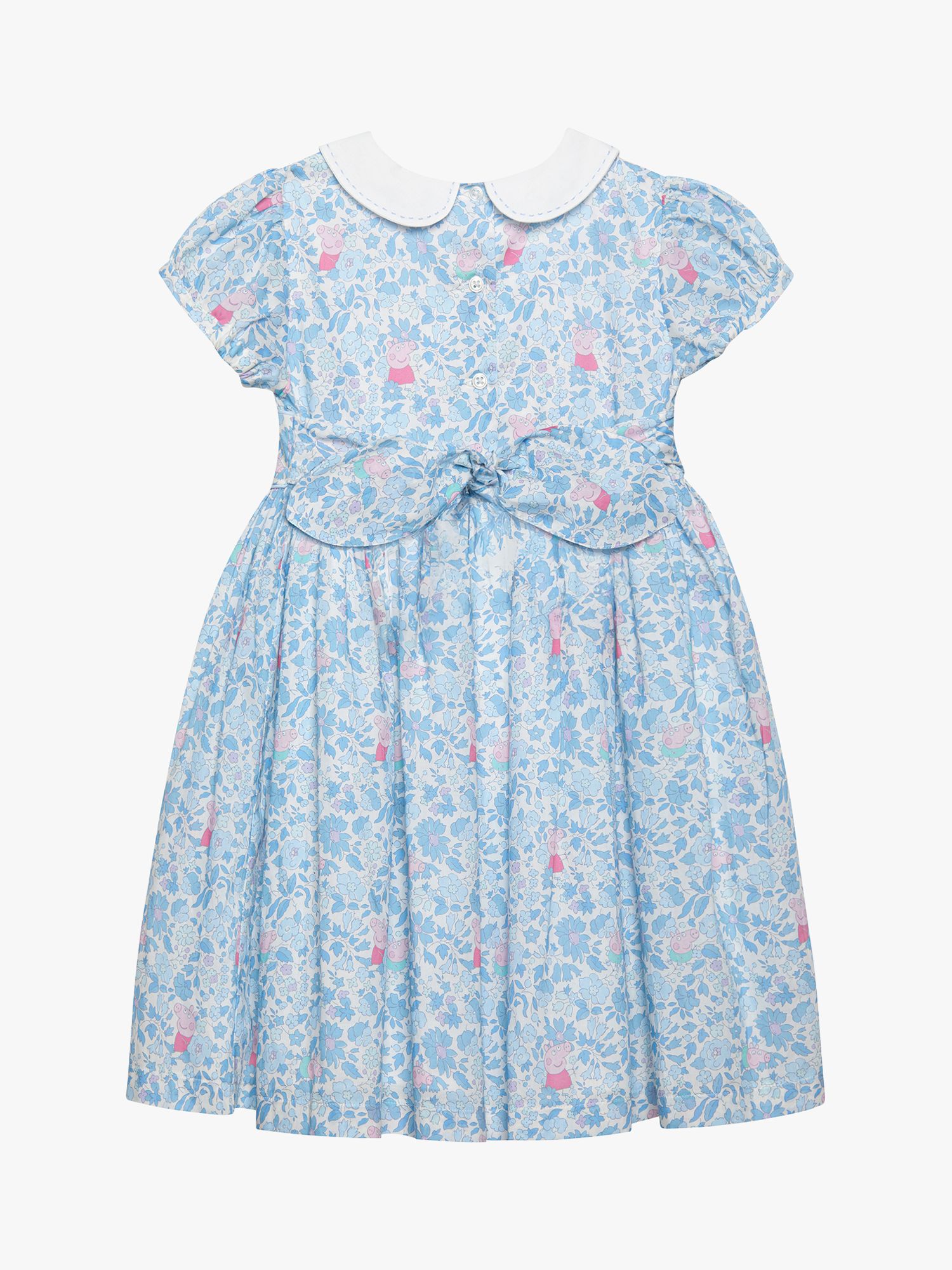 Buy Trotters Kids' Peppa Pig Meadow Dress, Blue Meadow Online at johnlewis.com