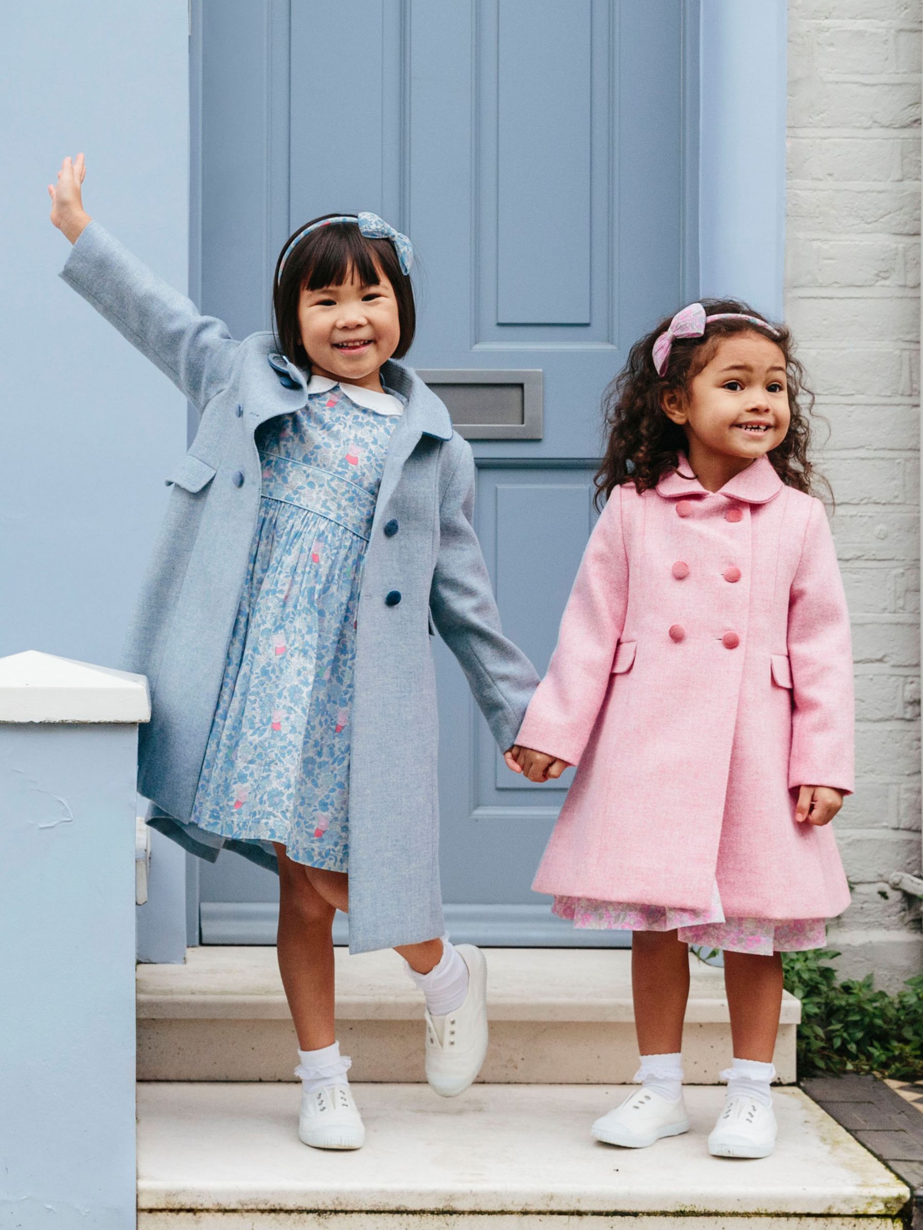 Buy Trotters Kids' Peppa Pig Meadow Dress, Blue Meadow Online at johnlewis.com