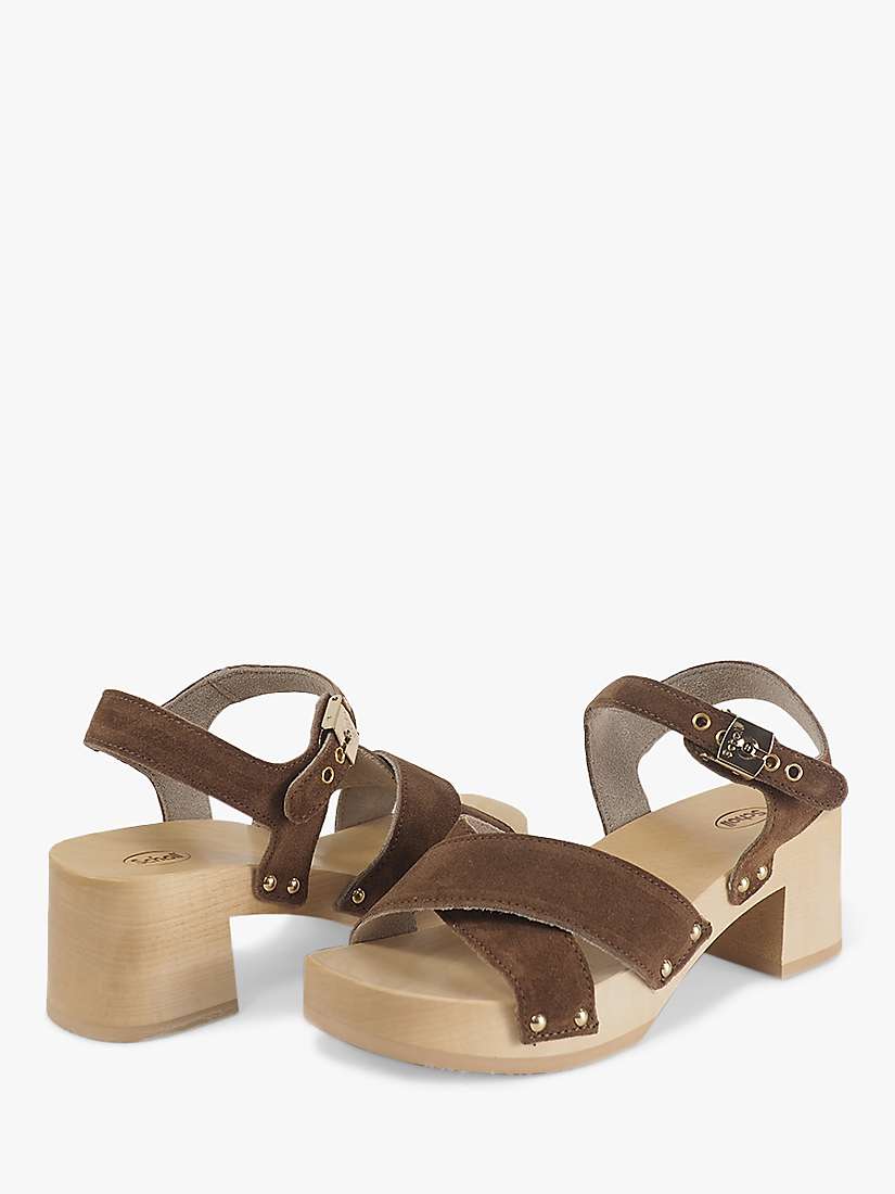 Buy Scholl Pescura Cate Heeled Sandals, Cognac Online at johnlewis.com