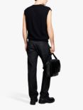 SISLEY Soft Knit Vest, Black