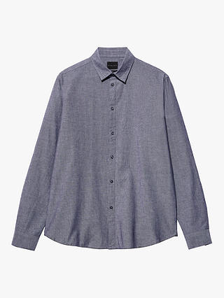 SISLEY Slim Fit Oxford Cotton Shirt, Grey