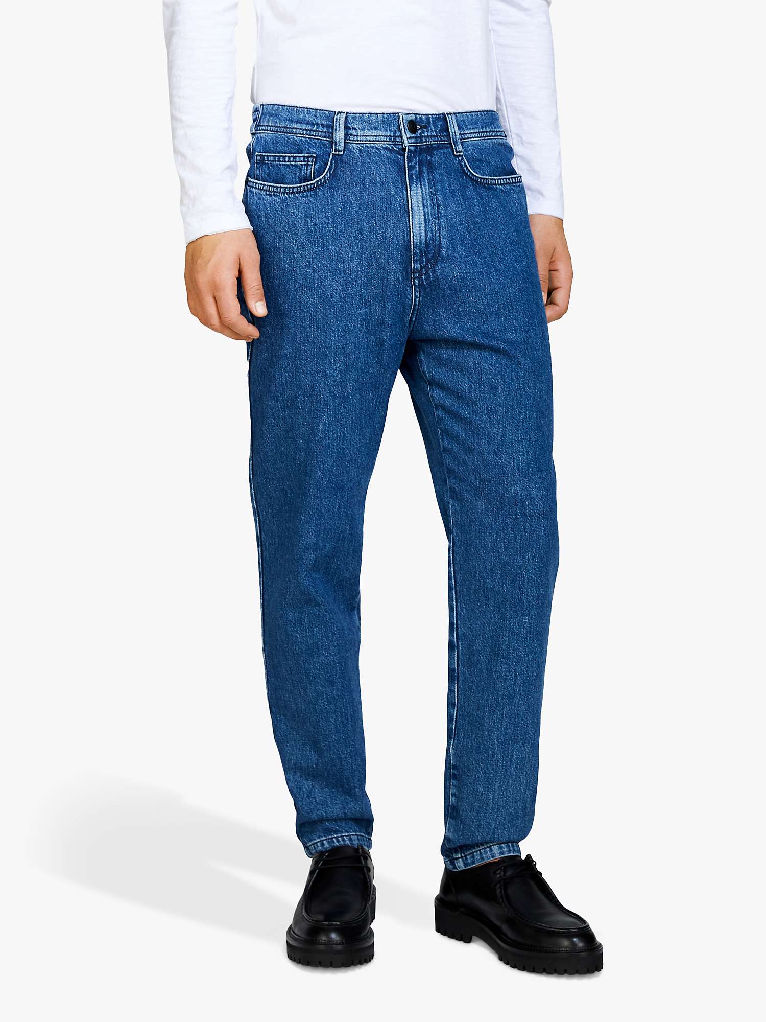 Buy SISLEY Relaxed Fit Jeans, Blue Online at johnlewis.com