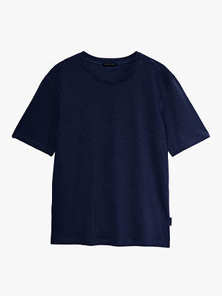 SISLEY Short Sleeve Plain T-Shirt, Blue