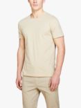 SISLEY Solid Coloured Raw Cut T-Shirt