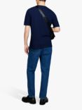 SISLEY Cotton Pique T-Shirt, Navy