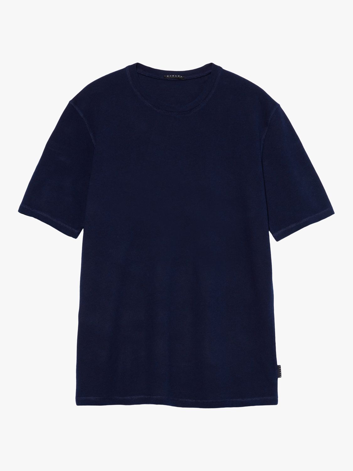 SISLEY Cotton Pique T-Shirt, Navy, XXL