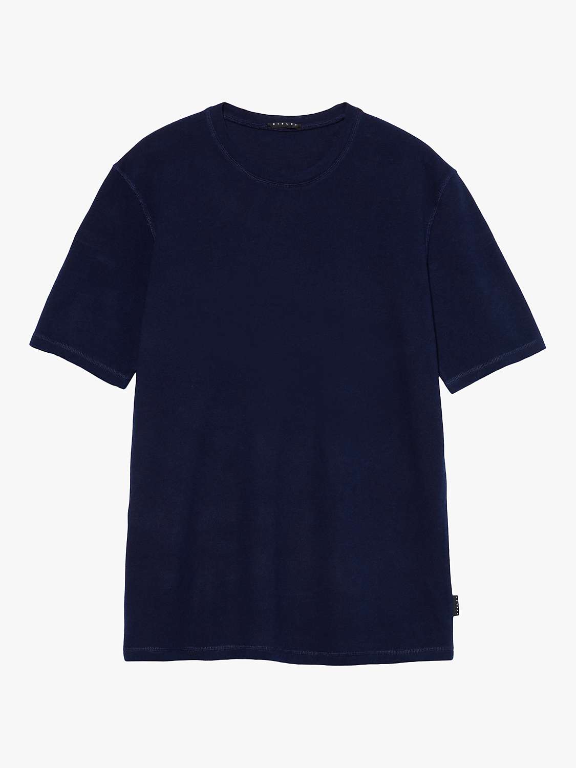 Buy SISLEY Cotton Pique T-Shirt, Navy Online at johnlewis.com