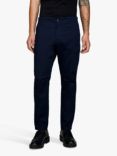 SISLEY Stretch Cotton Slim Fit Trousers, Blue