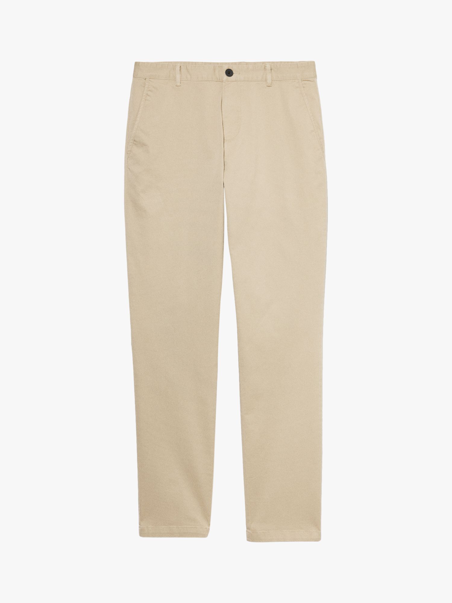 SISLEY Stretch Cotton Drill Chino Trousers, Brown, 38