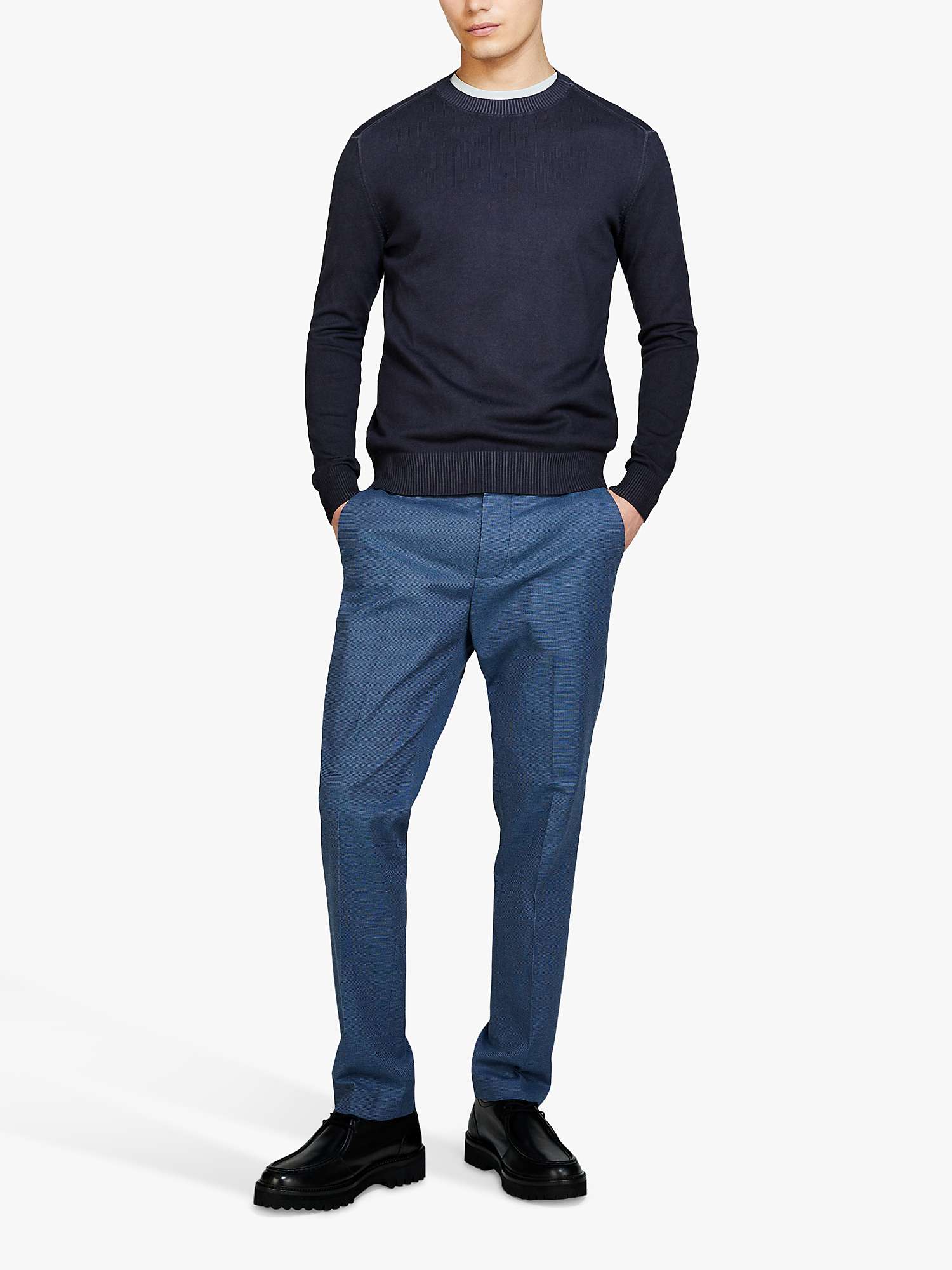 Buy SISLEY Regular Fit Garment Dyed Trousers Online at johnlewis.com