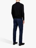 SISLEY Yarn Dyed Check Slim Fit Trousers, Blue