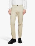 SISLEY Printed Cotton Gabardine Chinos, Beige