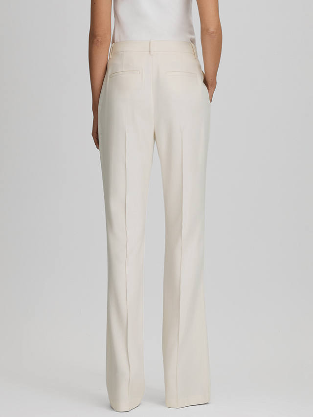 Reiss Millie Flared Tailored Suit Trousers, Cream