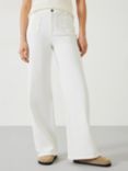 HUSH Rowan Flared Jeans, White