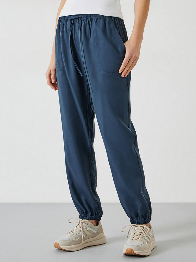 HUSH Monica Relaxed Trousers, Blue
