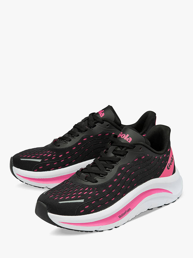 Gola Performance Alzir Speed Running Trainers, Black/Hot Pink
