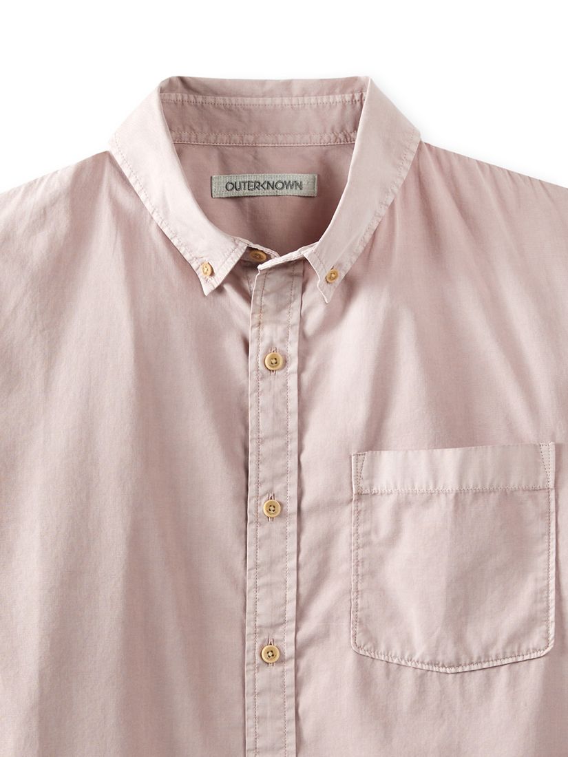 Buy Outerknown The Short Sleeve Studio Shirt, Seashell Online at johnlewis.com