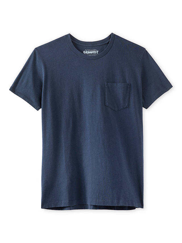 Outerknown Groovy Pocket Short Sleeve T-Shirt, Indigo