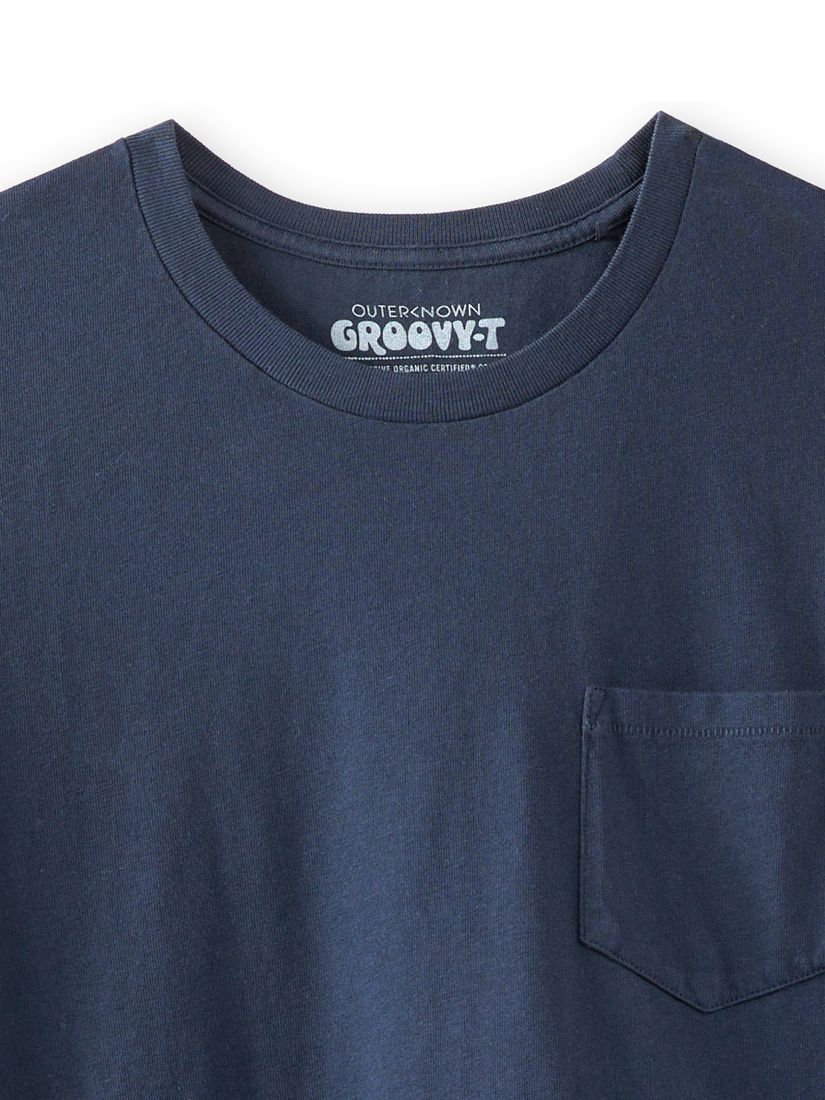 Outerknown Groovy Pocket Short Sleeve T-Shirt, Indigo, XL