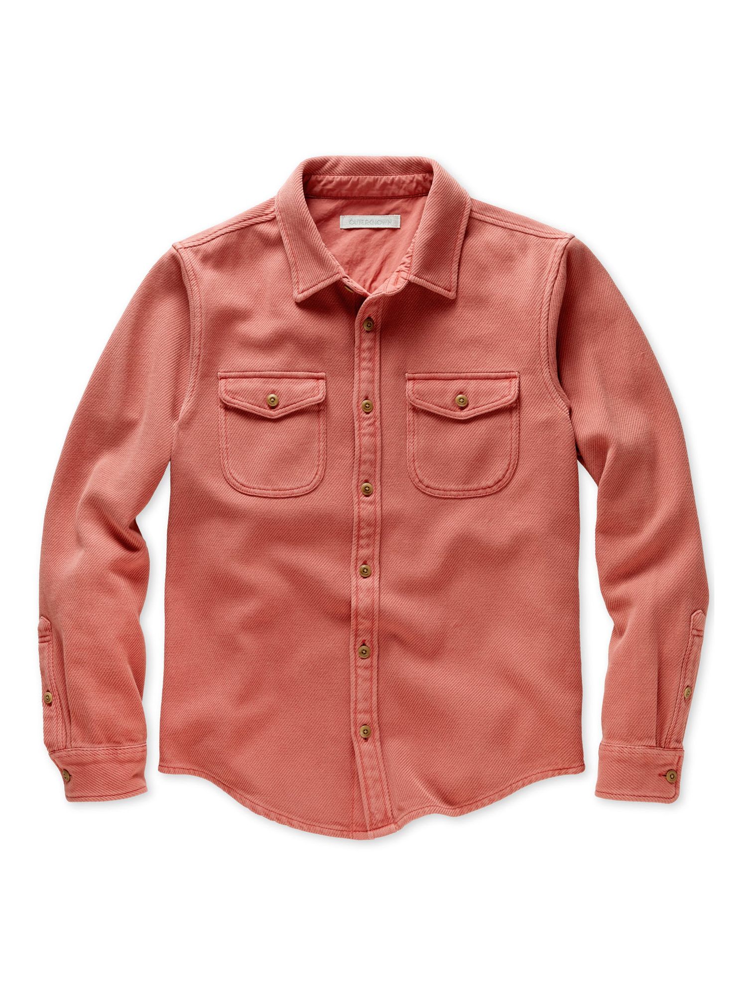 Outerknown Chroma Blanket Shirt, Mineral Red, L