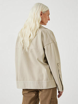HUSH Renee Relaxed Cotton Jacket, Sand