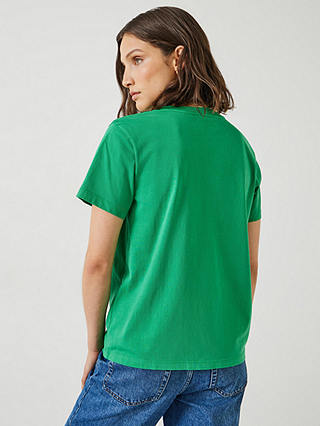 HUSH French Exit Cotton T-Shirt, Green