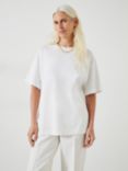 HUSH Flo Oversized Cotton T-Shirt, White