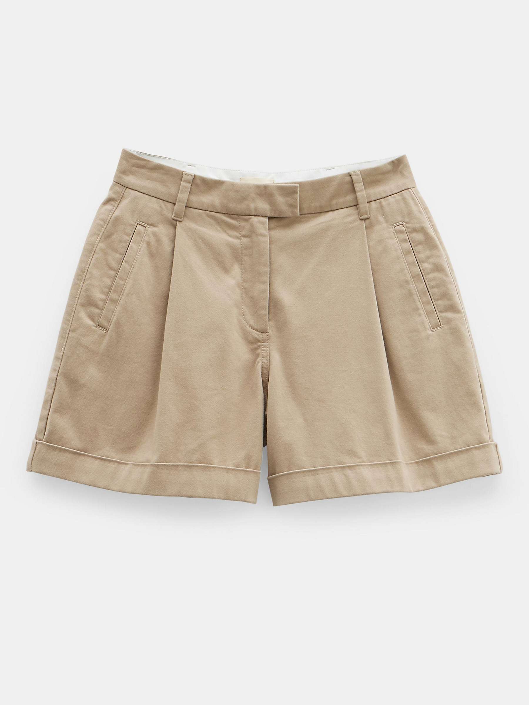 Buy HUSH Marina Cotton Shorts, Stone Online at johnlewis.com