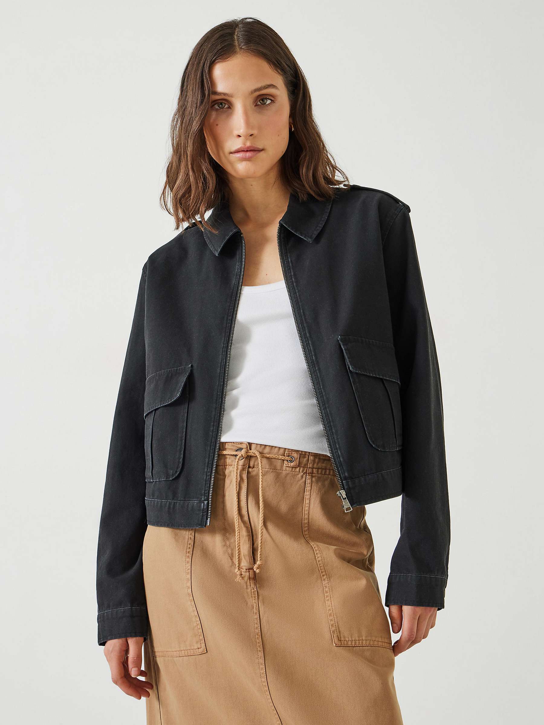 Buy HUSH Laurie Zip Up Utility Jacket Online at johnlewis.com
