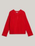 Tommy Hilfiger Adaptive Half Zip Jumper, Fierce Red