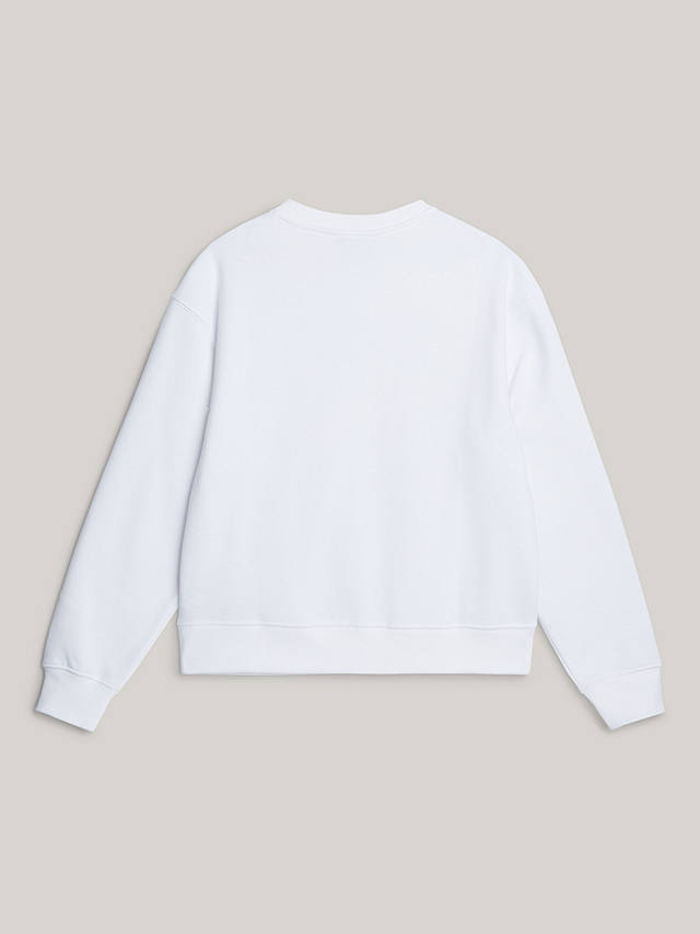 Tommy Hilfiger Adaptive Logo Sweatshirt, Optic White