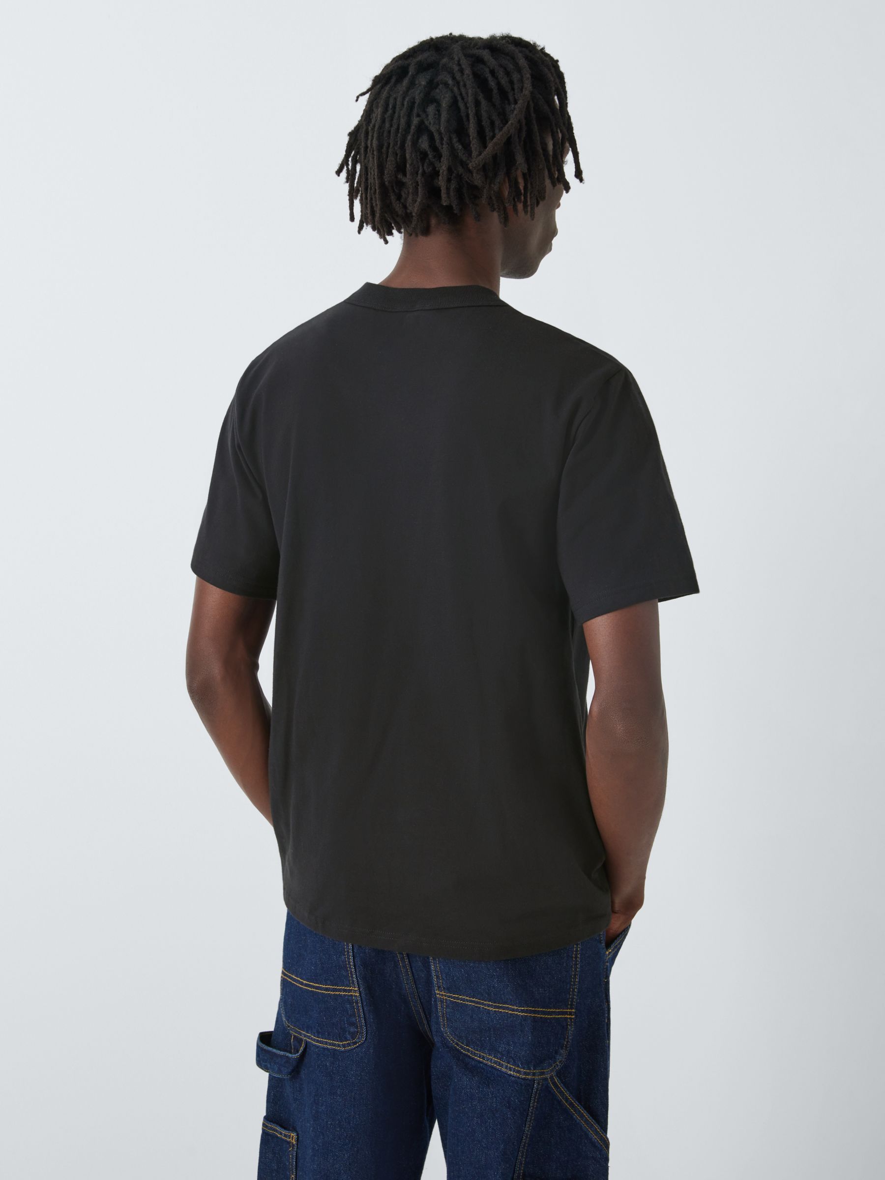 Armor Lux Pocket Cotton T-Shirt, Black, S