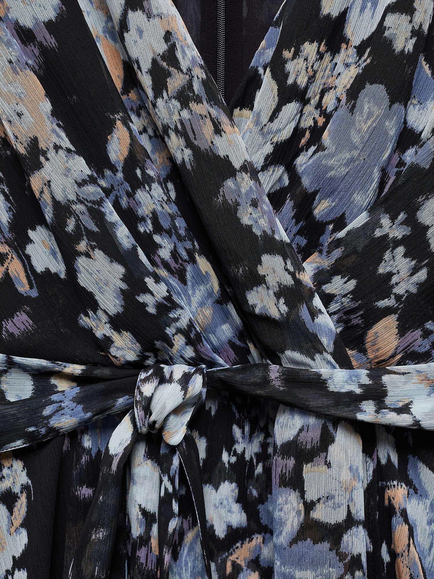 Buy Mango Cordoba Flowy Flower Midi Dress, Black/Multi Online at johnlewis.com