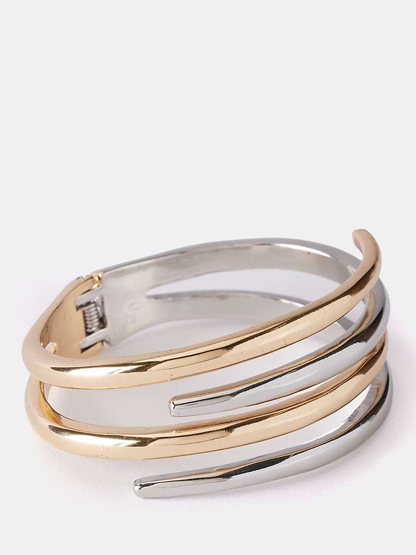 Buy Mint Velvet Mixed Metal Claw Bangle, Multi Online at johnlewis.com